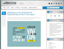 Tablet Screenshot of blog.arcos.com